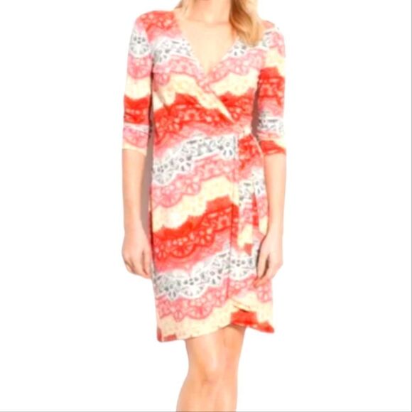 EC BCBGMAZAZARIA "SONDRA" WRAP DRESS SZ. XS - Picture 1 of 5